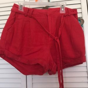 Red shorts